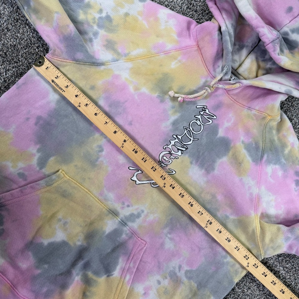 Bodega Hidden In Plain Sight Tie Dye Hoodie Mens XL Pink Yellow Grey Tie Dye USA - Picture 8 of 11